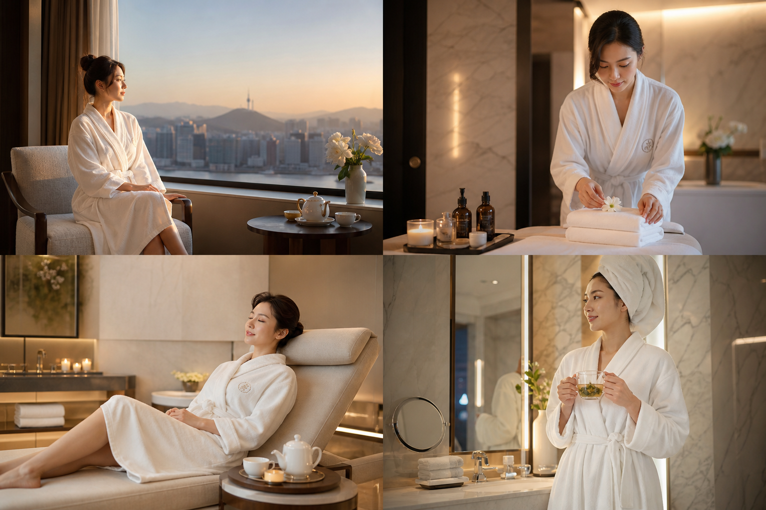 Calm luxury hotel spa image with professional wellness atmosphere